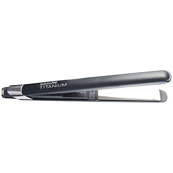 BaByliss Titanium Hair Straightener - Black and Silver - Picture 2 of 5
